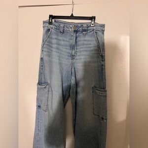 American Eagle Super High Rise Baggy Wide Leg Jeans